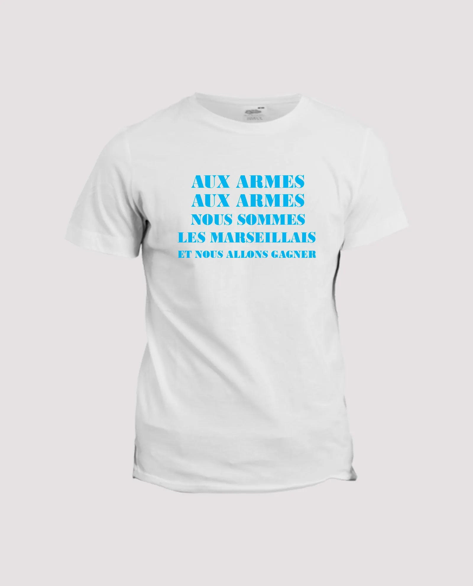 T-shirt Chant supporter : Aux armes nous sommes les Marseillais - La Ligne Shop