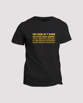 T-shirt Chant supporter : Nantes, Oh que je t'aime - La Ligne Shop