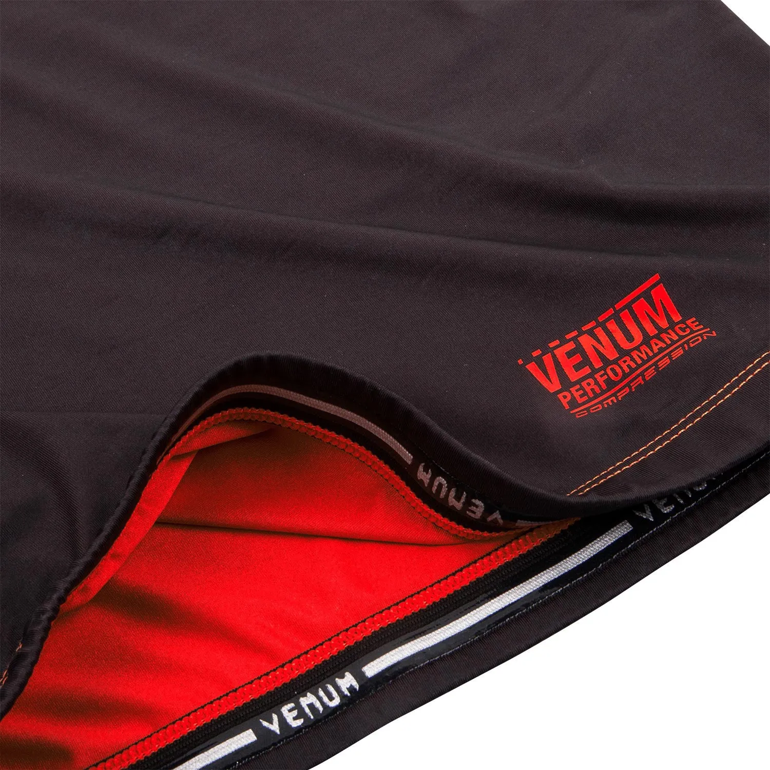 T-shirt de compression Venum Contender 3.0 - Manches courtes - Noir/Rouge