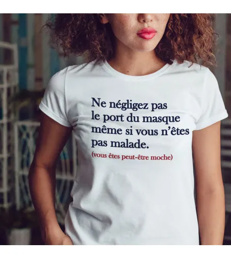 T-shirt Femme - Le port du masque