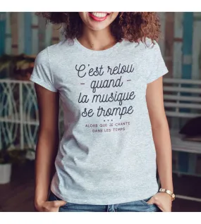 T-shirt Femme - Quand la musique se trompe