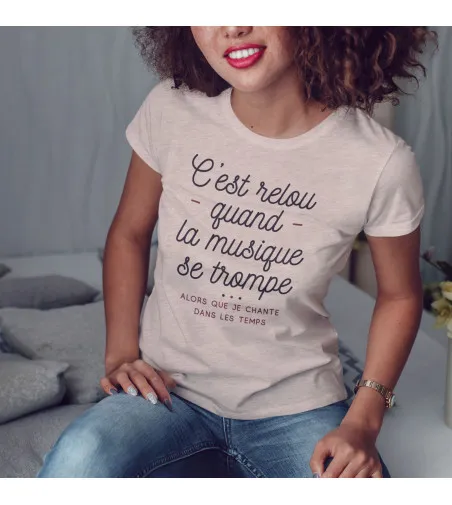 T-shirt Femme - Quand la musique se trompe