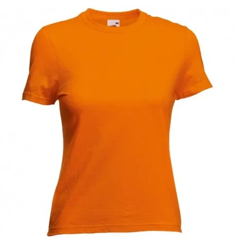 T-Shirt Femme Valueweight en Coloris Bleu Fuchsia Orange Noir et Rouge