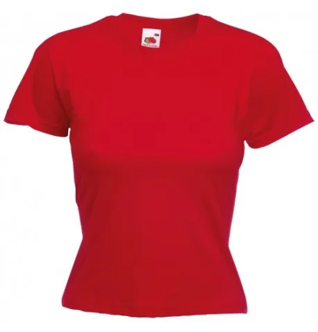 T-Shirt Femme Valueweight en Coloris Bleu Fuchsia Orange Noir et Rouge