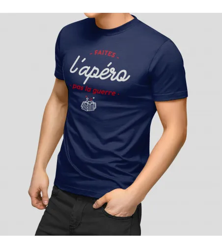 T-shirt Homme - Faites l'apéro pas la guerre