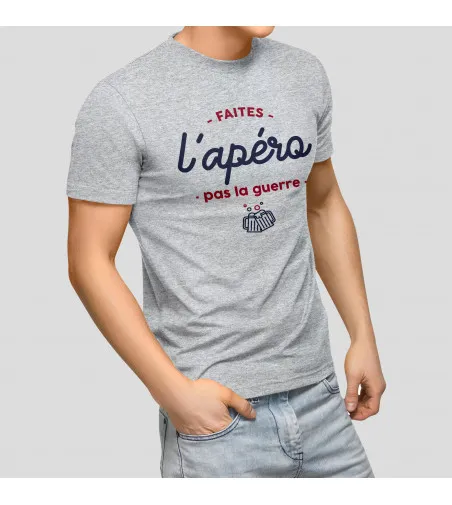 T-shirt Homme - Faites l'apéro pas la guerre