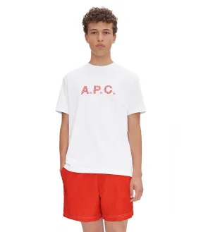 T-shirt James Blanc/rouge | A.P.C.