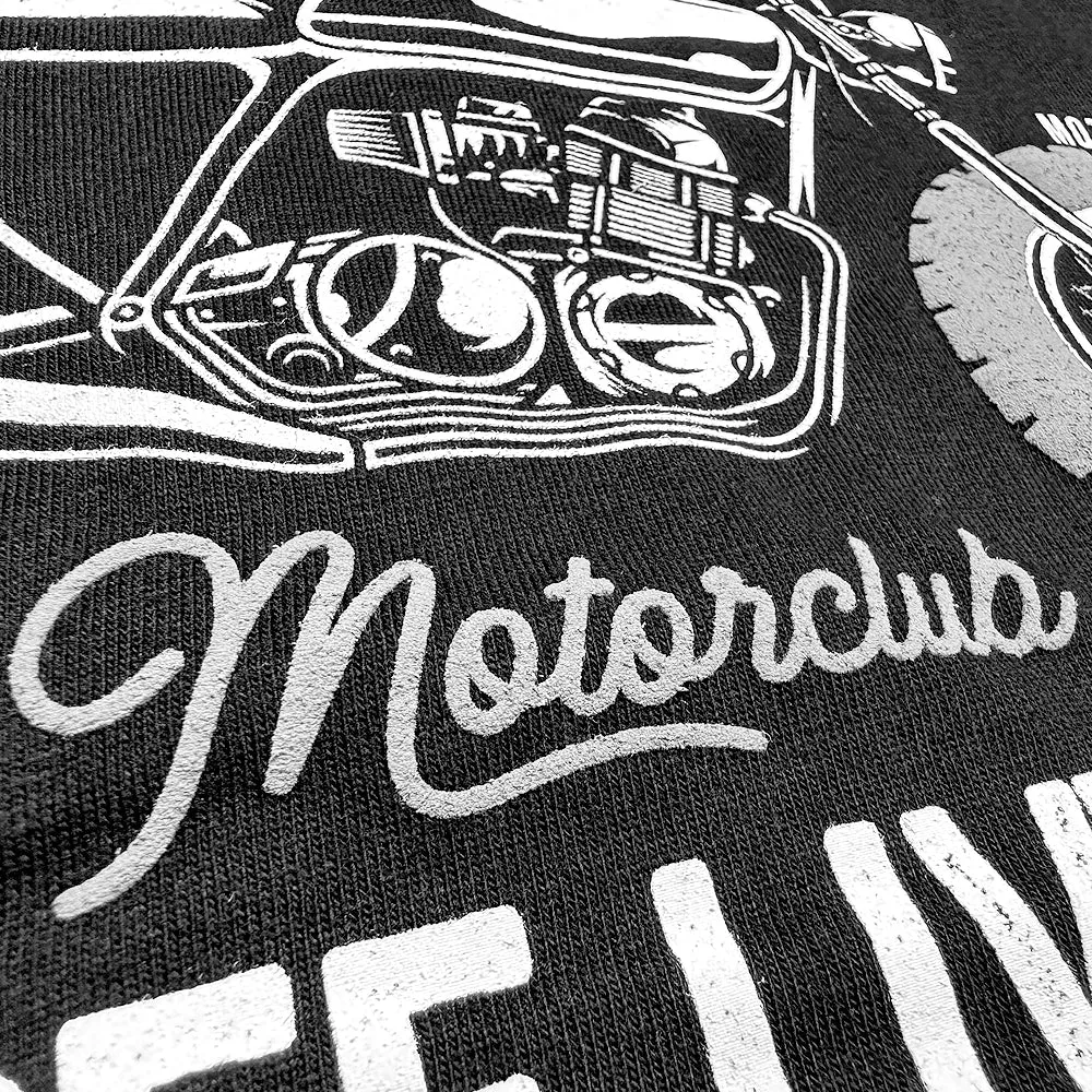 T-Shirt Moto Premium California Motorclub | Encre en relief | manches courtes | 100% coton, qualité française, épais | idée cade