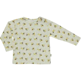 T-SHIRT OLIVE Fleurs Honey