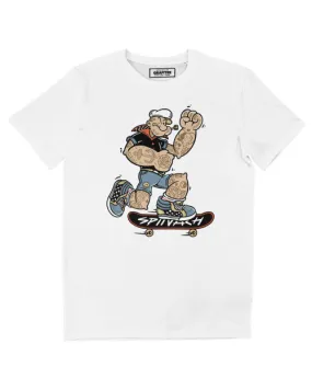 T-shirt Popeye Skateur - Sailor Man en Skateboard | Grafitee