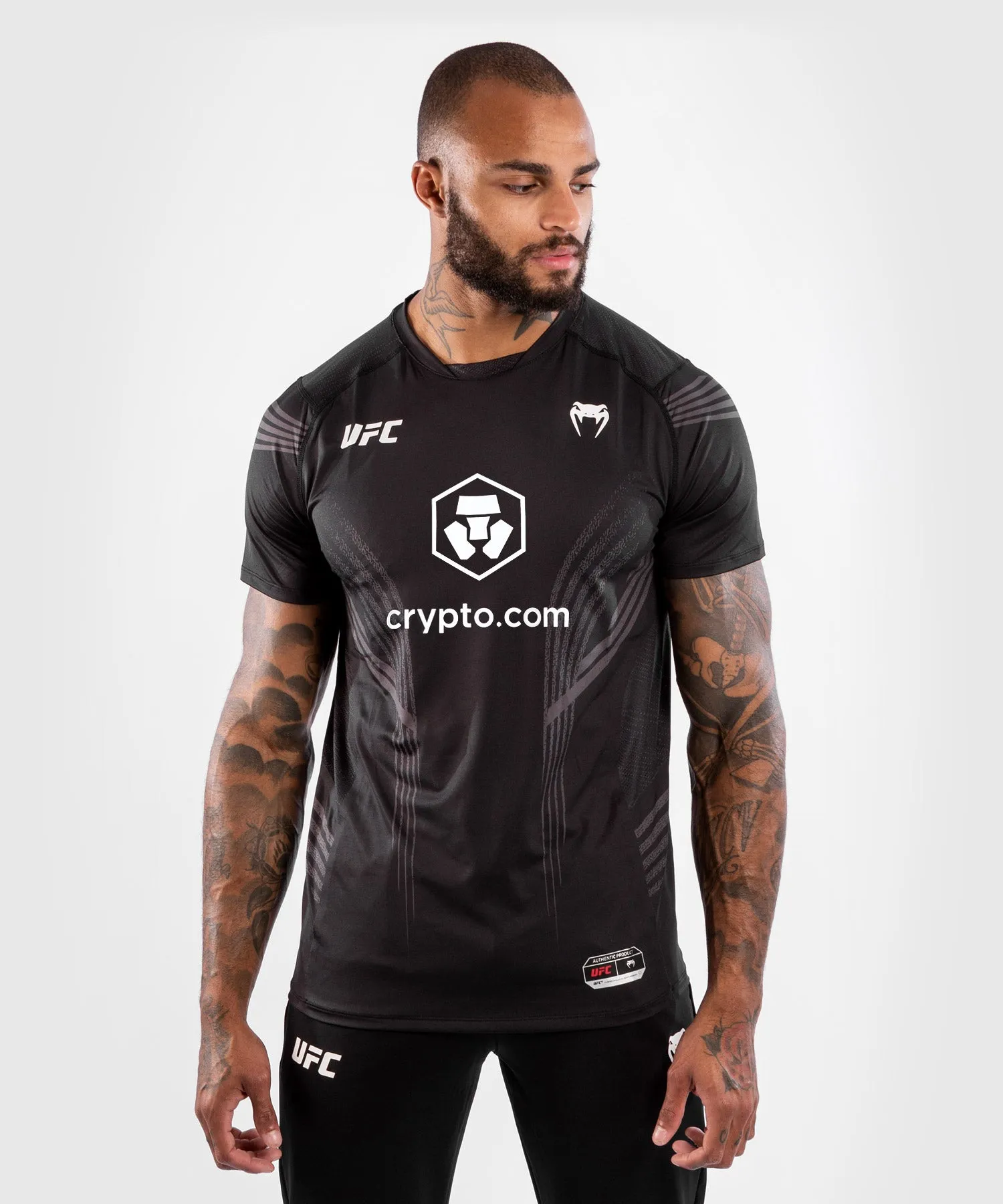 T-shirt Technique Homme UFC Venum Authentic Fight Night - Noir