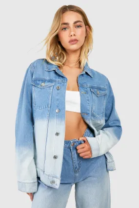 Veste en jean tie dye