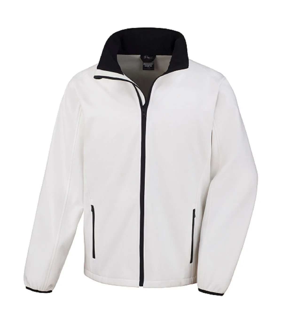 Veste softshell - Homme - R231M - blanc et noir 