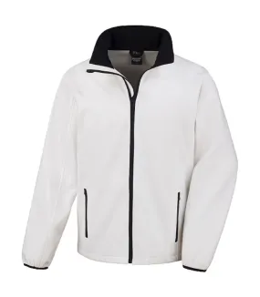 Veste softshell - Homme - R231M - blanc et noir 